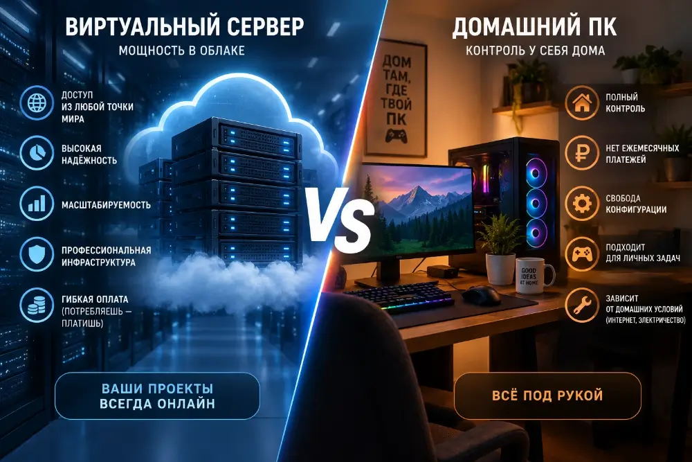 Зачем арендовать виртуальный сервер, если есть обычный ПК: 7 сценариев использования VPS